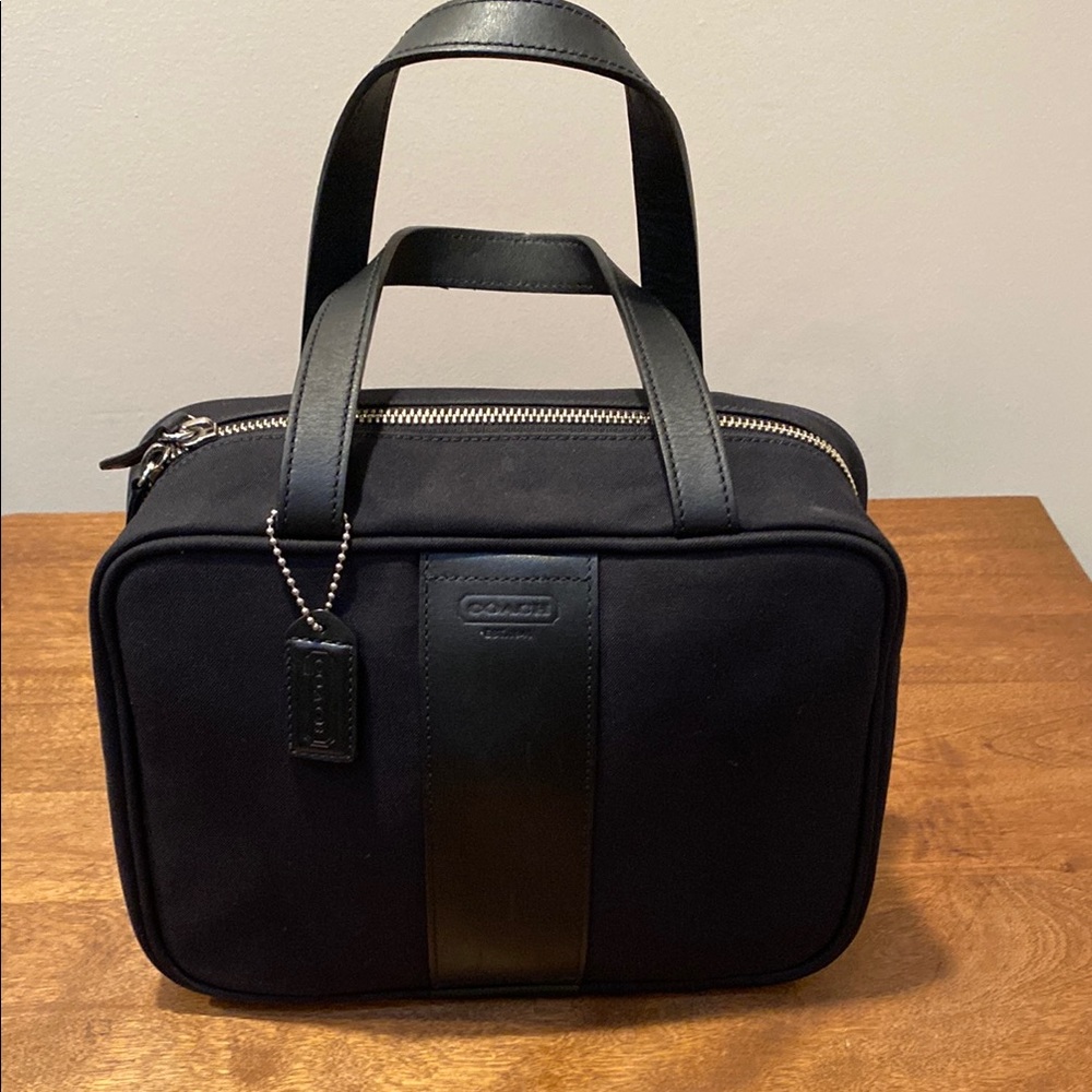 Coach Double Handle Zipper Cosmetic Bag